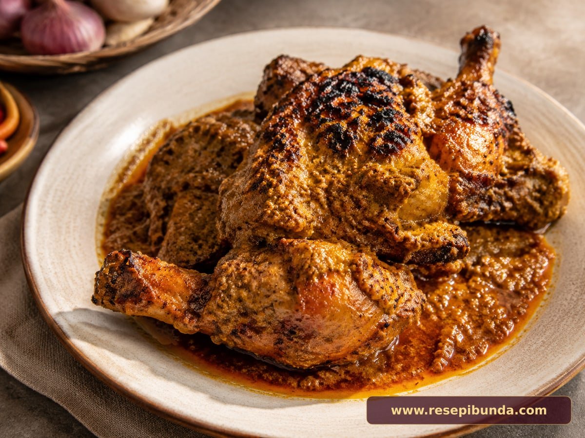Hidangan Ayam Lodho Tulungagung