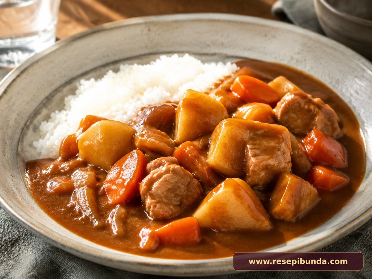 Hidangan Ayam Kari Jepang