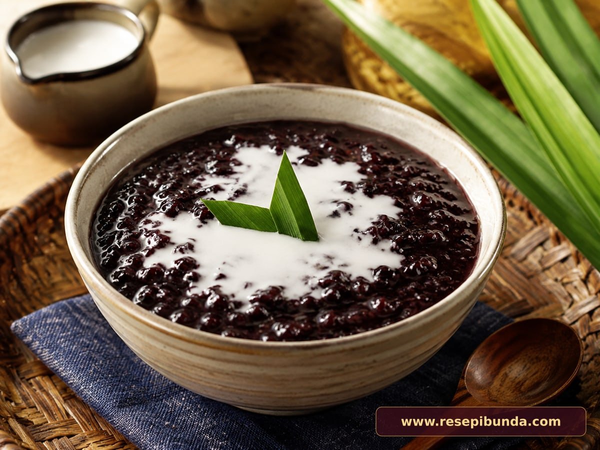 Hidangan Bubur Ketan Hitam