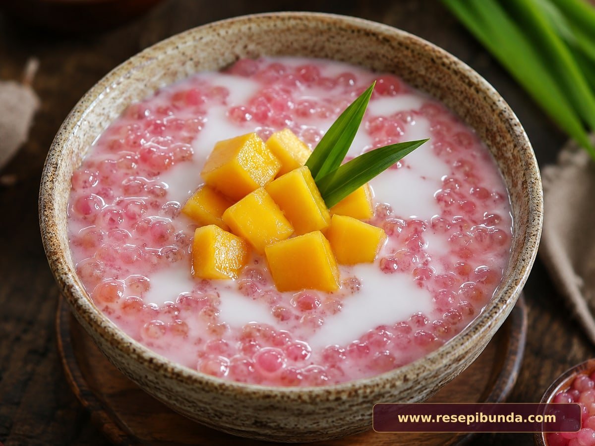 Hidangan Bubur Mutiara Santan