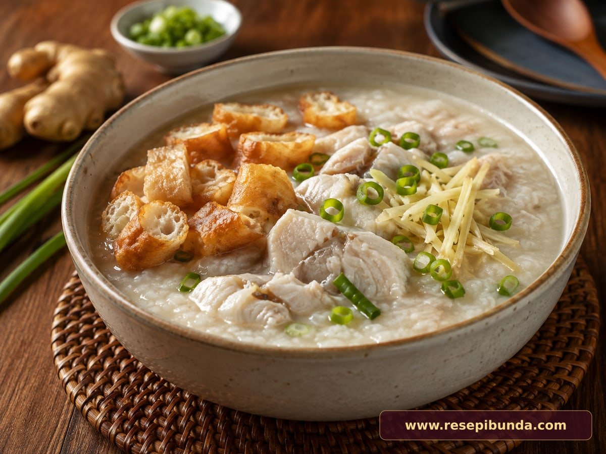 Hidangan Bubur Ikan Tenggiri