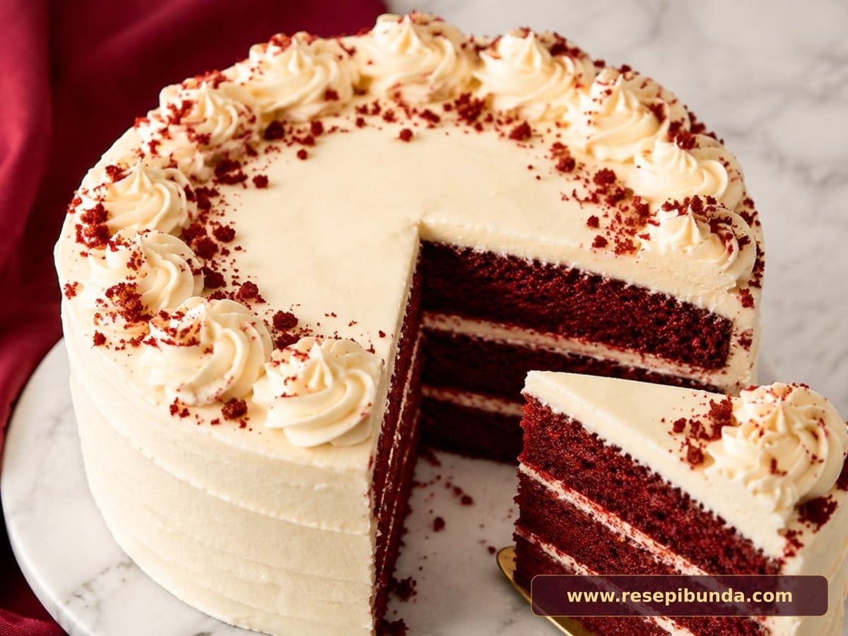 Hidangan Red Velvet Cake