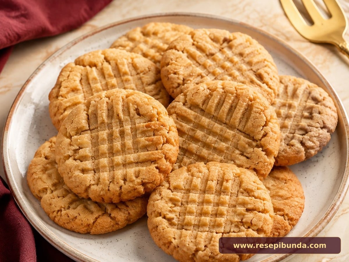 Hidangan Peanut Butter Cookies