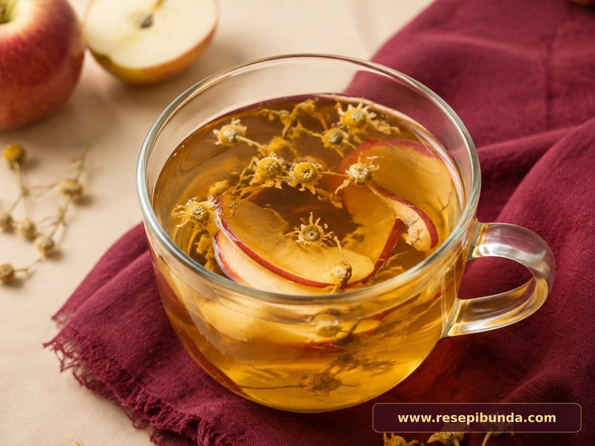 Hidangan Chamomile Apel