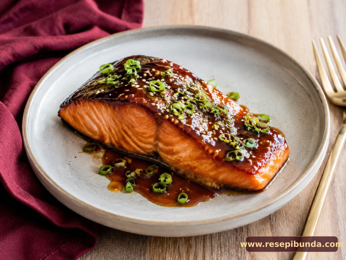 Hidangan Salmon Teriyaki