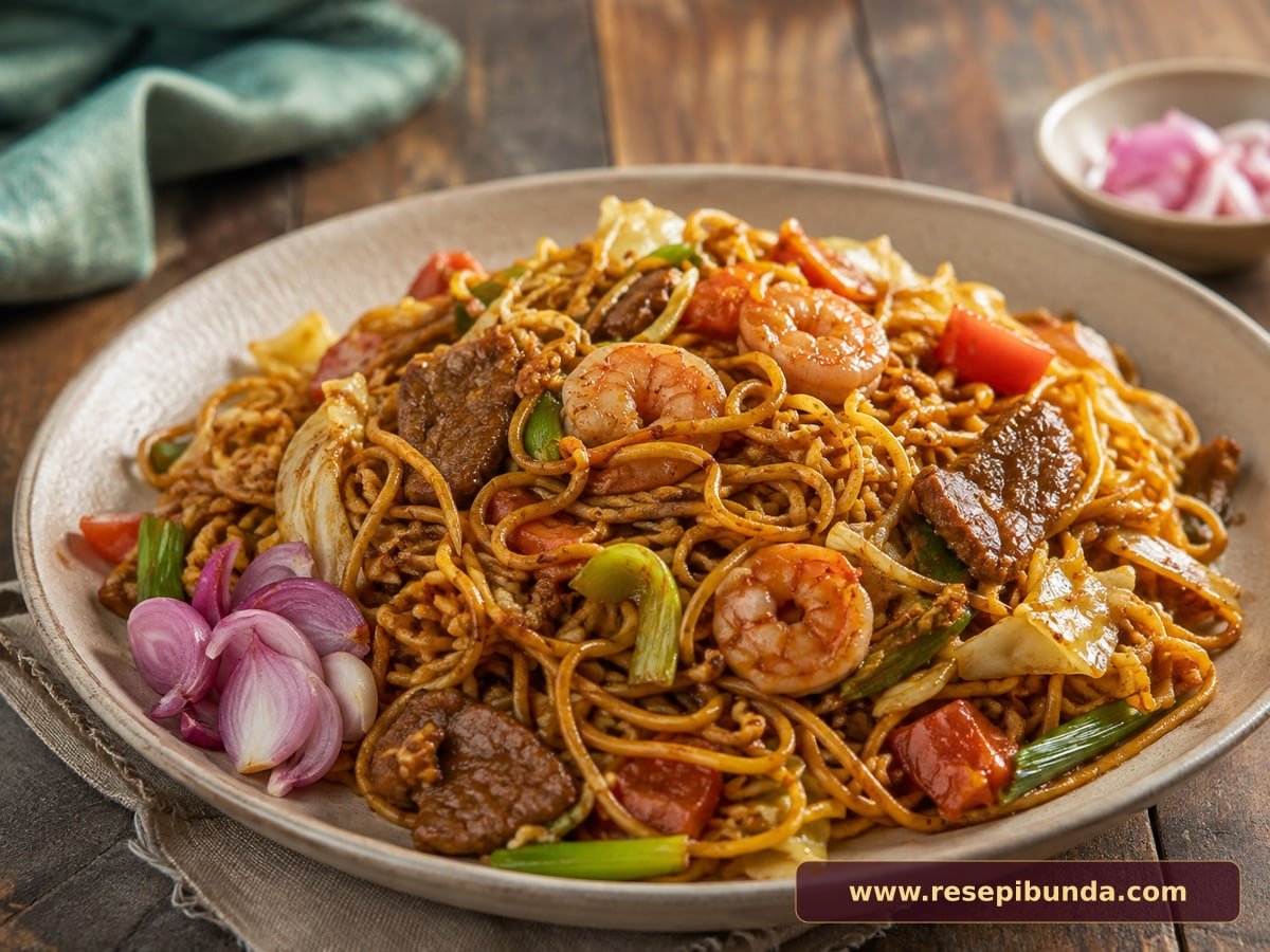 Hidangan Mie Aceh Goreng