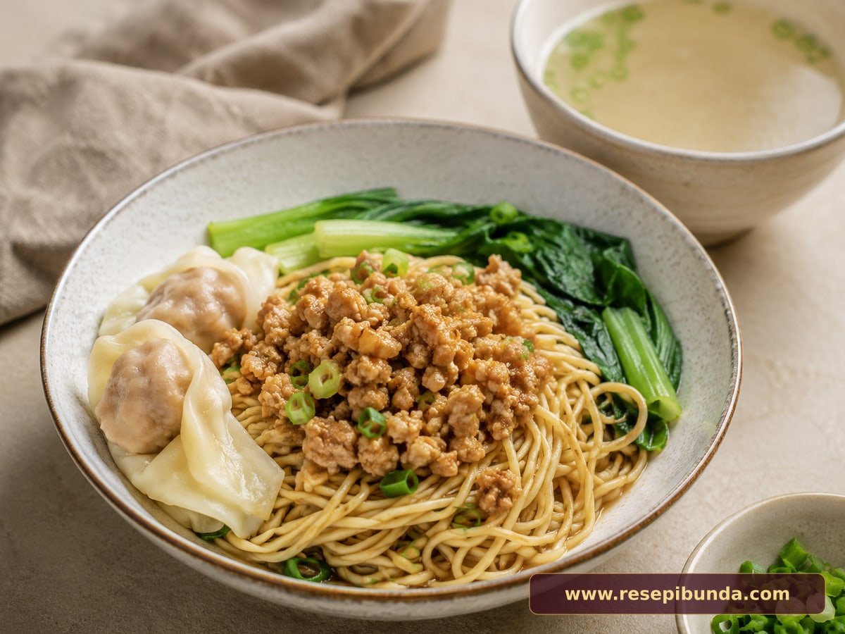 Hidangan Mie Yamin Manis