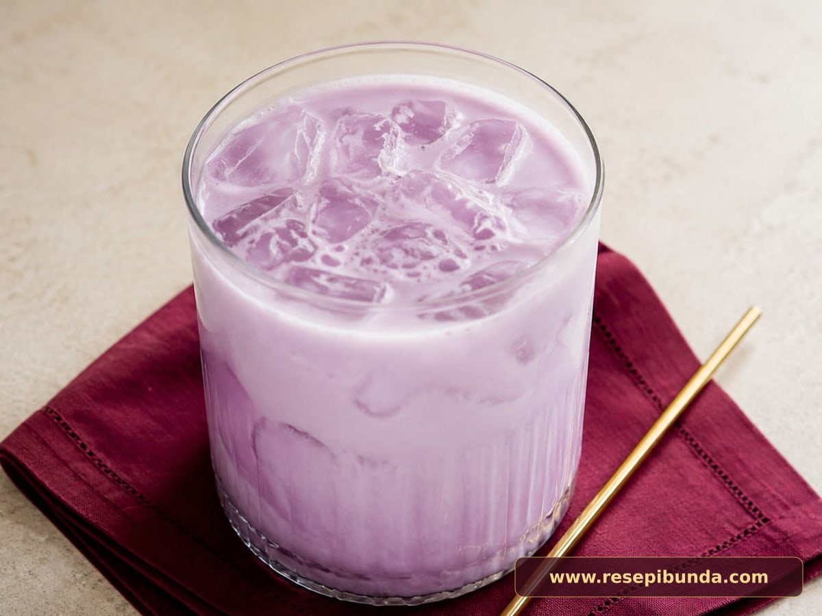 Hidangan Taro Latte