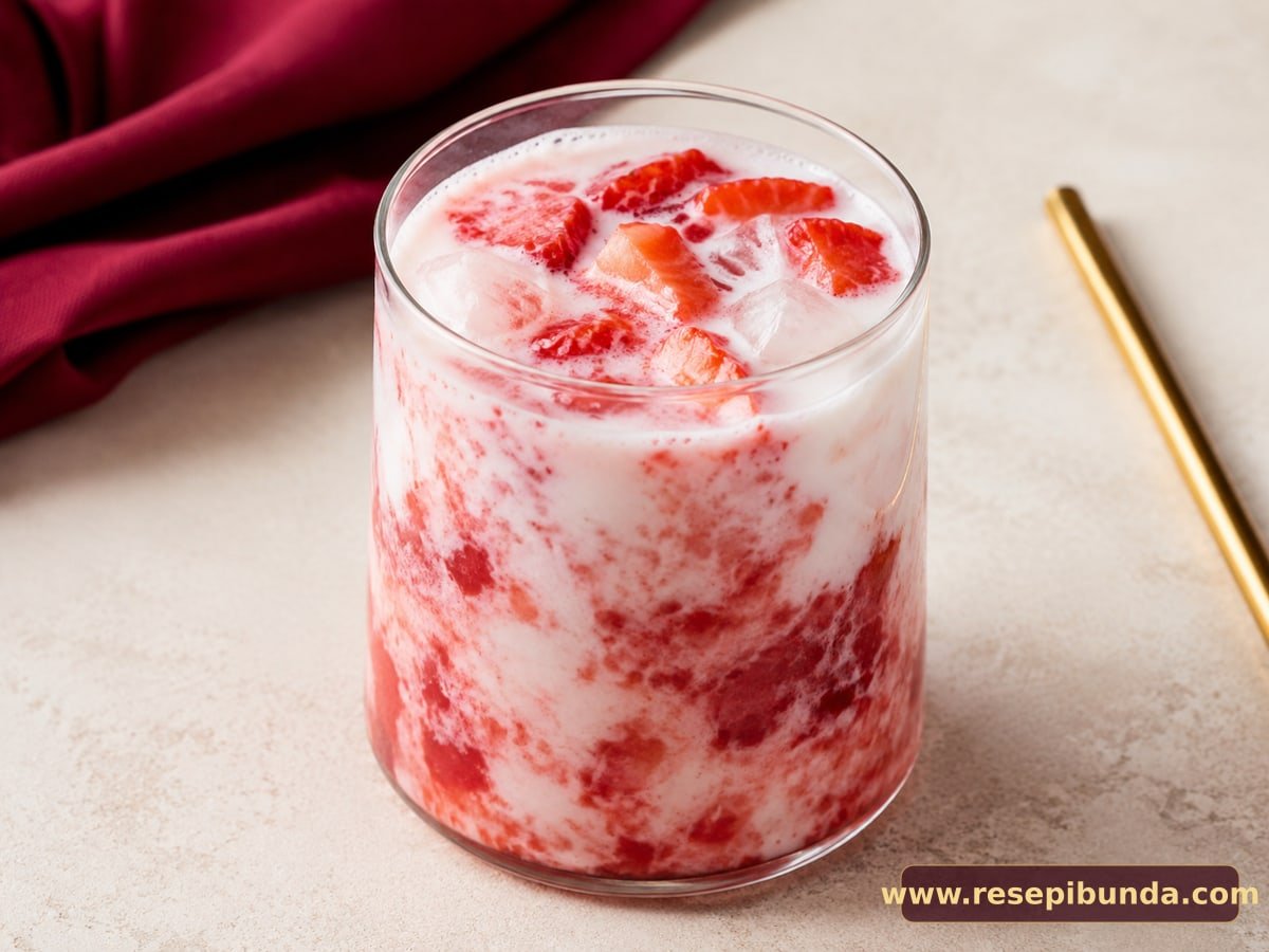 Hidangan Strawberry Milk