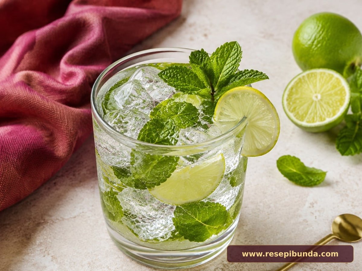 Hidangan Classic Mojito Non-Alkohol