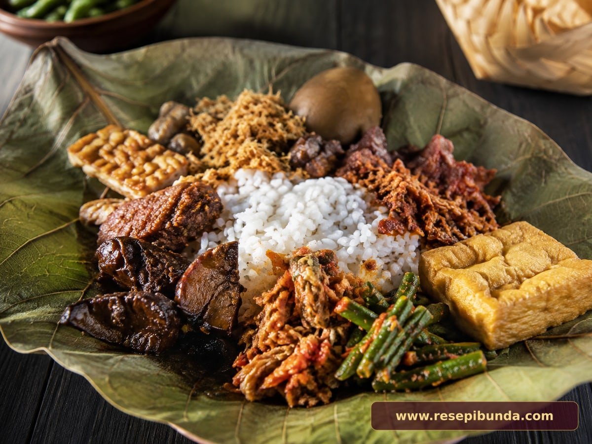 Hidangan Nasi Jamblang Cirebon