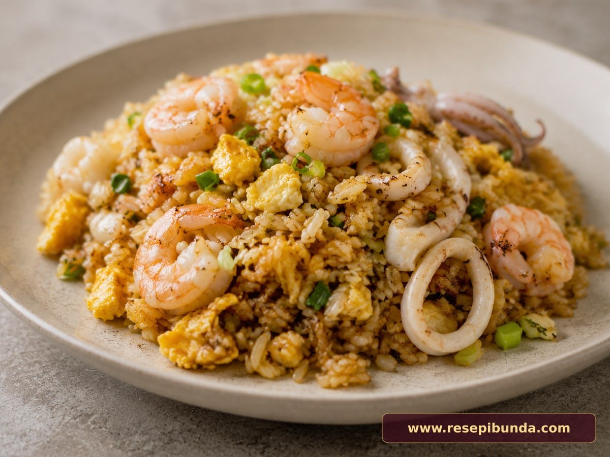 Hidangan Nasi Goreng Seafood