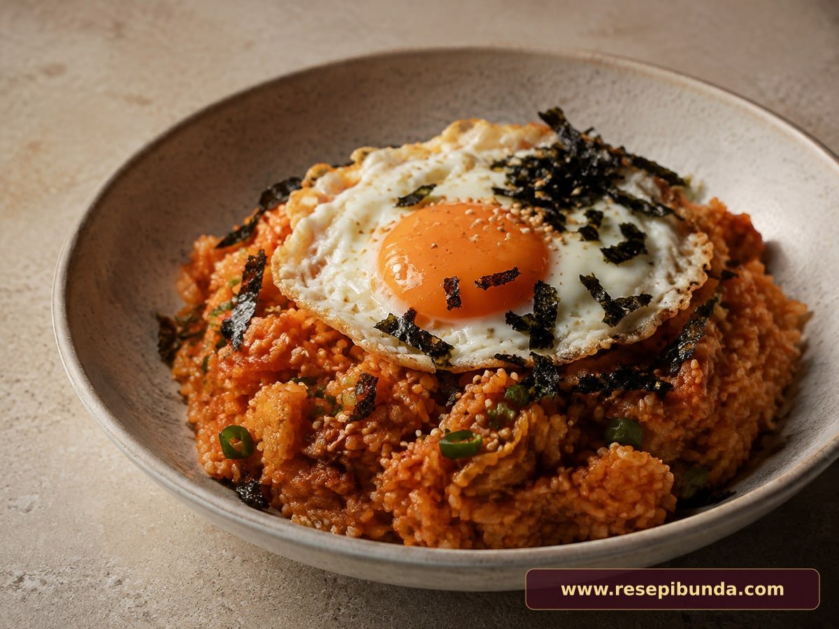 Hidangan Nasi Goreng Kimchi