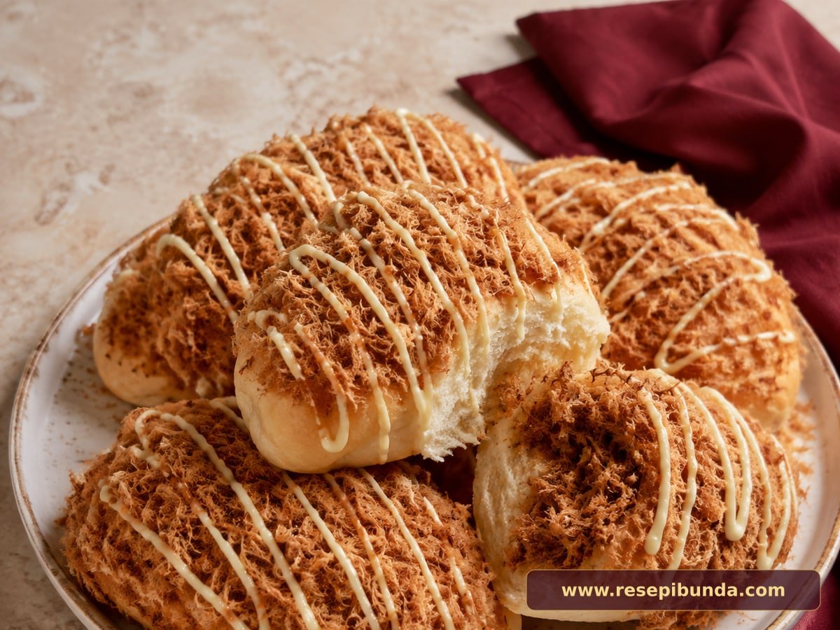 Hidangan Roti Abon Mayo