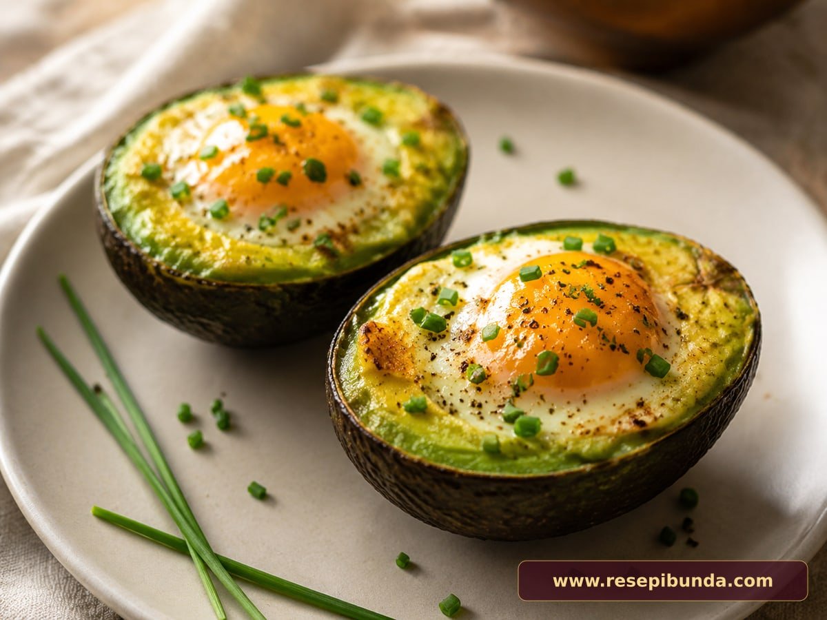Hidangan Baked Egg Avocado