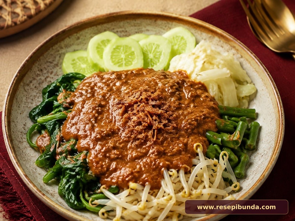 Hidangan Pecel Sayur