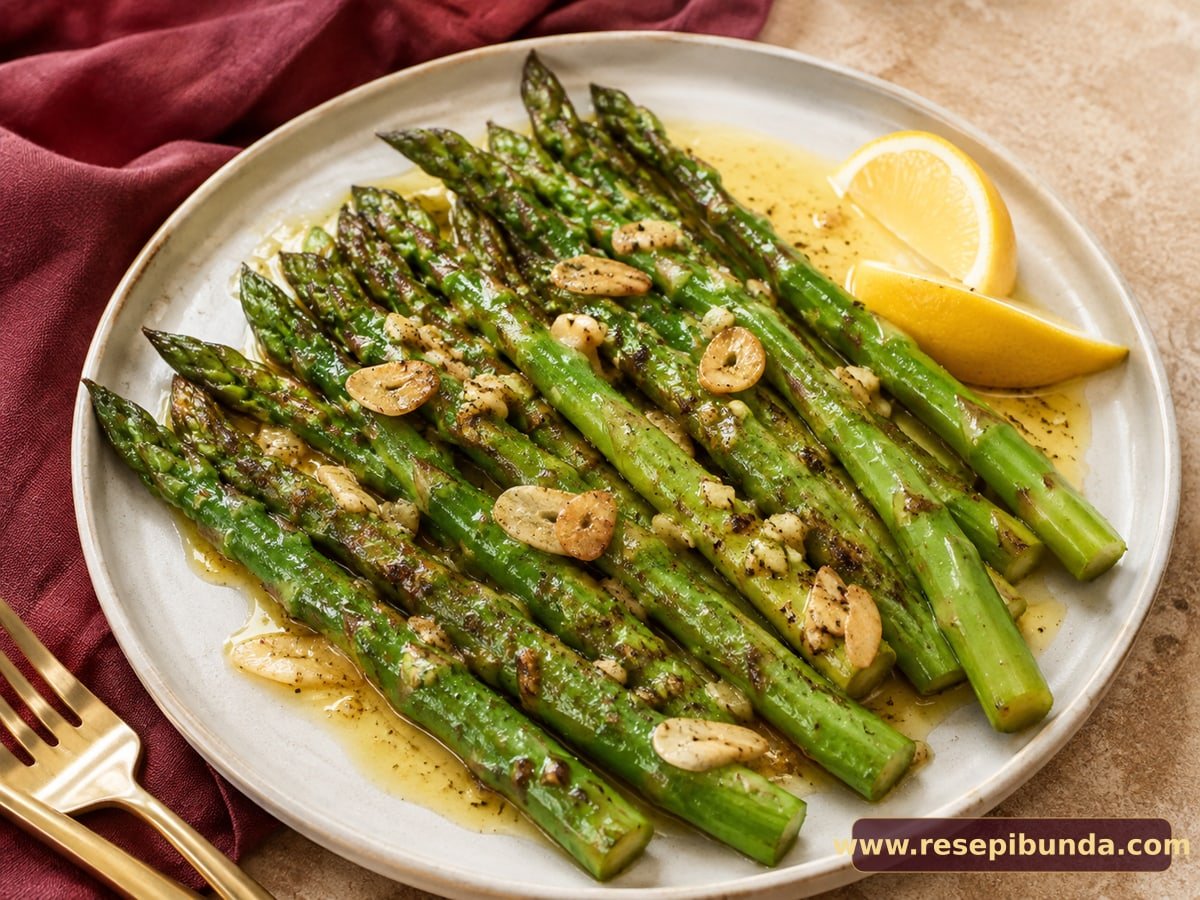 Hidangan Asparagus Butter Garlic