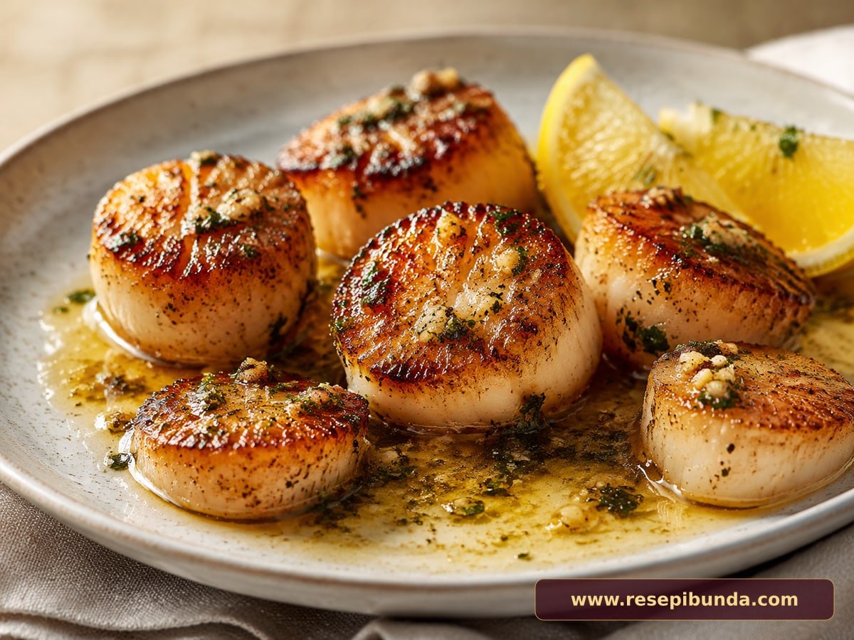 Hidangan Scallop Butter Garlic