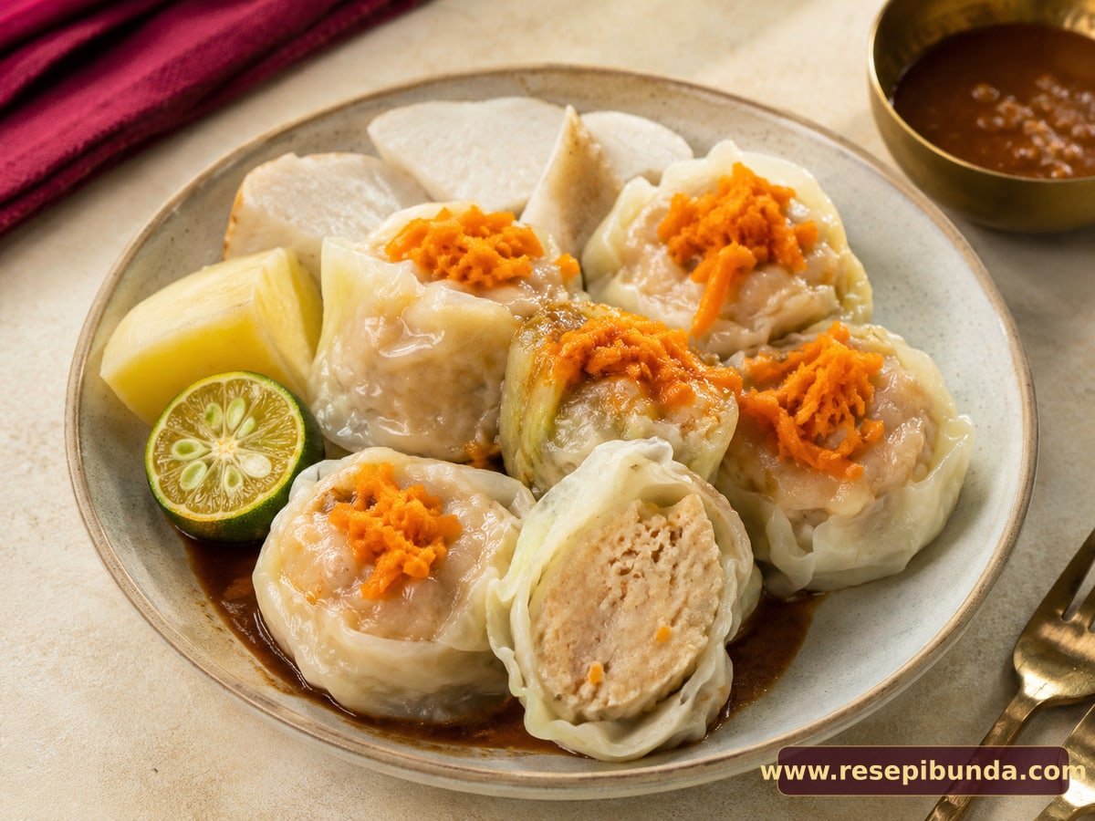 Hidangan Siomay Ayam Udang